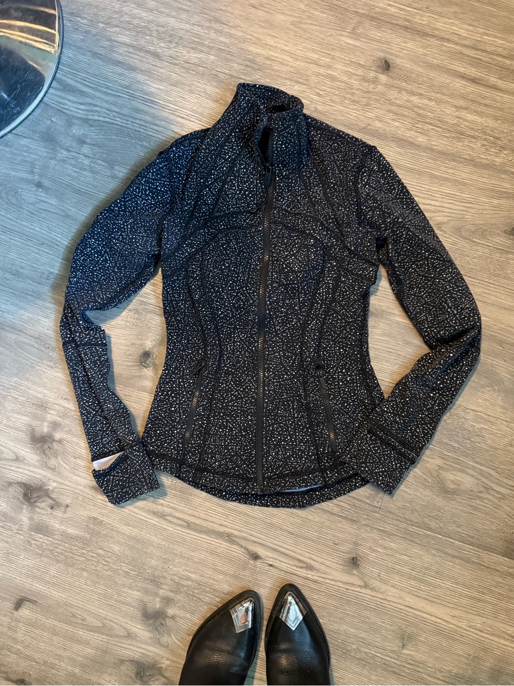 lululemon athletica Black Speckle Full-Zip Utility Jacket - Women - Picture 3 of 3